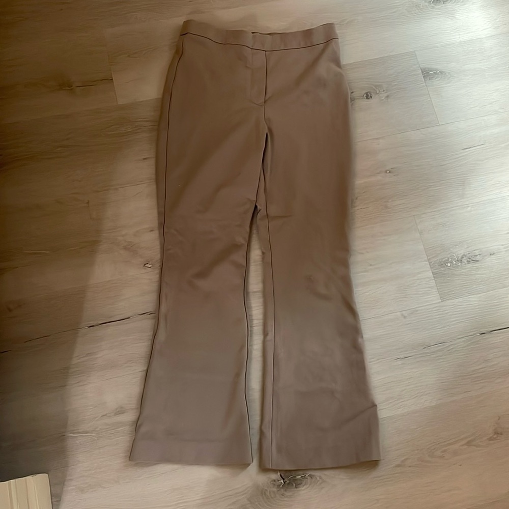 Beige bootcut trousers (womens)